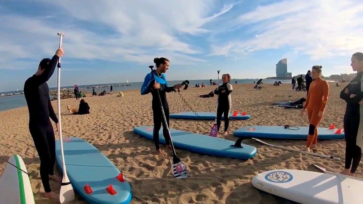 Things to Do at Barceloneta Beach: 9 Activities and the Port Cable Car beach view