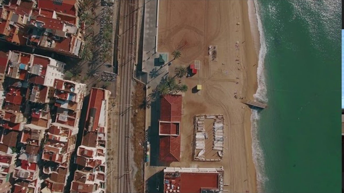 Barcelona Beach Guide: 9 City Beaches & Metro Map (2026) aerial beach view