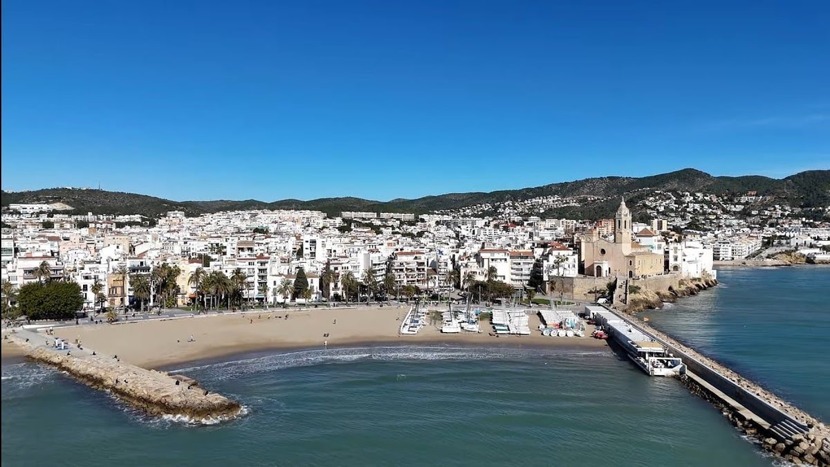 4 Beach Towns Near Barcelona Worth Staying In aerial beach view